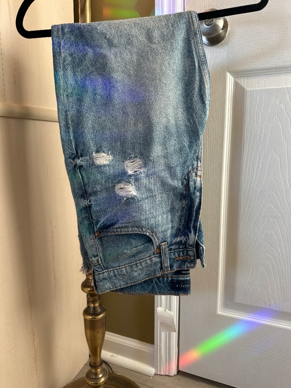 Aeropostale mom jeans size 6R with holes